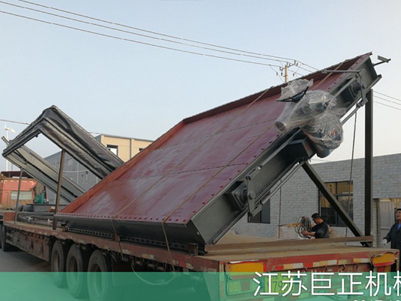 巨正機械公司擋板門，裝車發(fā)貨了